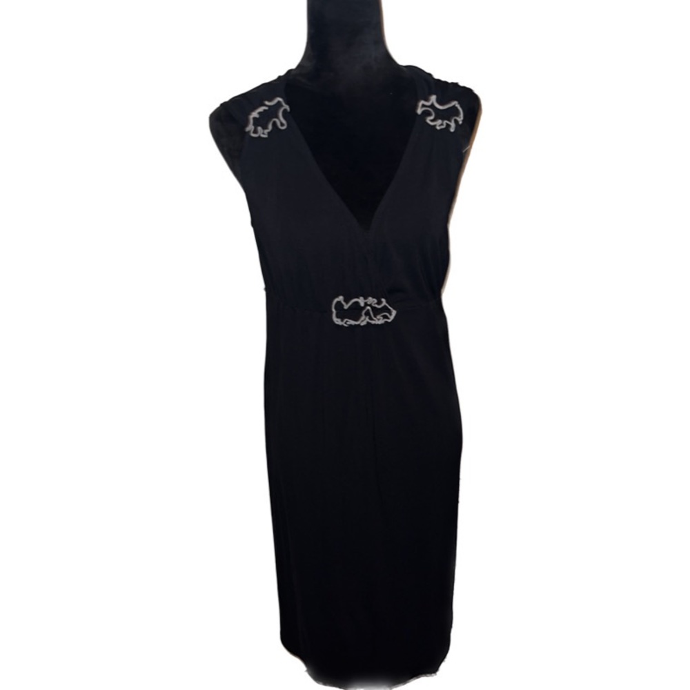 MAX STUDIO BLACK SLEEVELESS DRESS